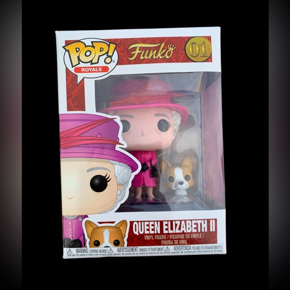 New in Box 2018 Queen Elizabeth II & Corgi Funko Pop Royals British 🇬🇧 - Picture 2 of 7